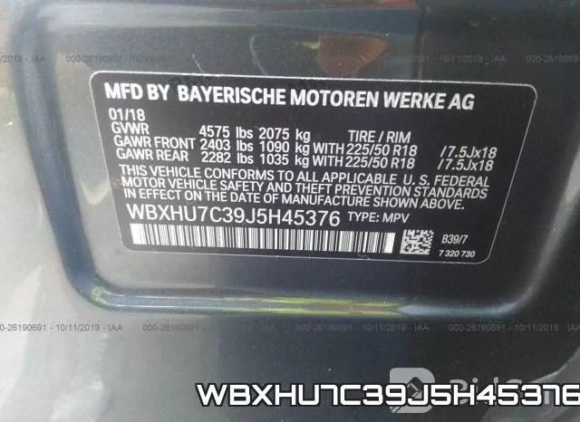 WBXHU7C39J5H45376 фото 10