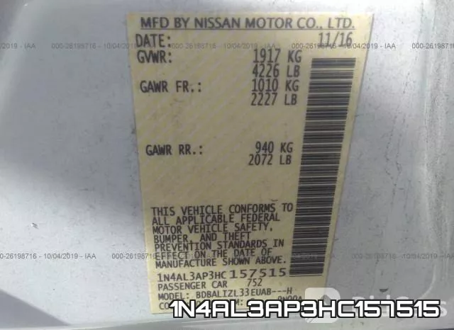 1N4AL3AP3HC157515 фото 10