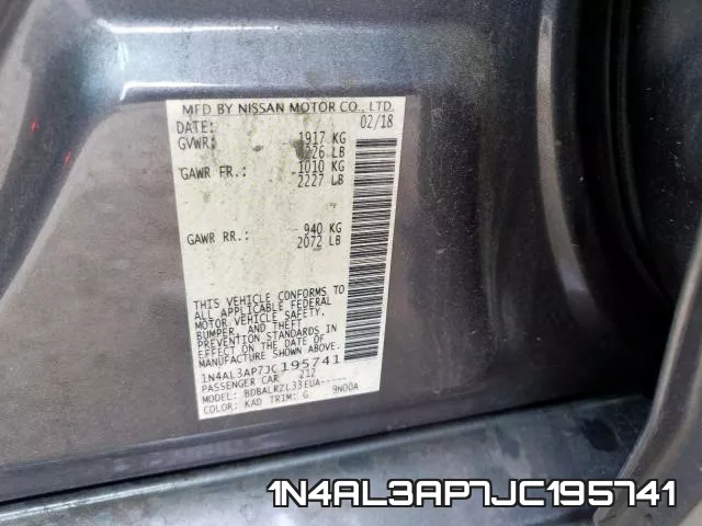 1N4AL3AP7JC195741 фото 2