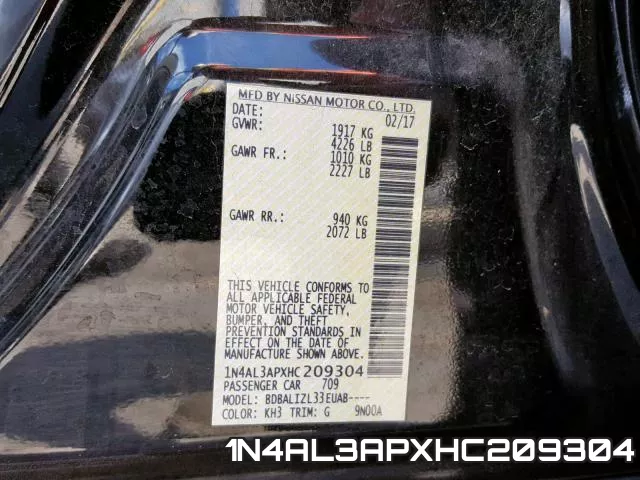 1N4AL3APXHC209304 фото 2