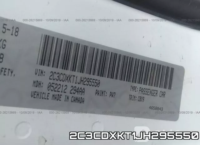 2C3CDXKT1JH295550 фото 10