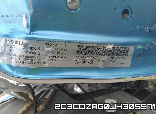 2C3CDZAG0JH305971 фото 10