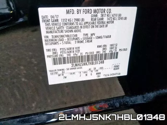 2LMHJ5NK7HBL01348 фото 2