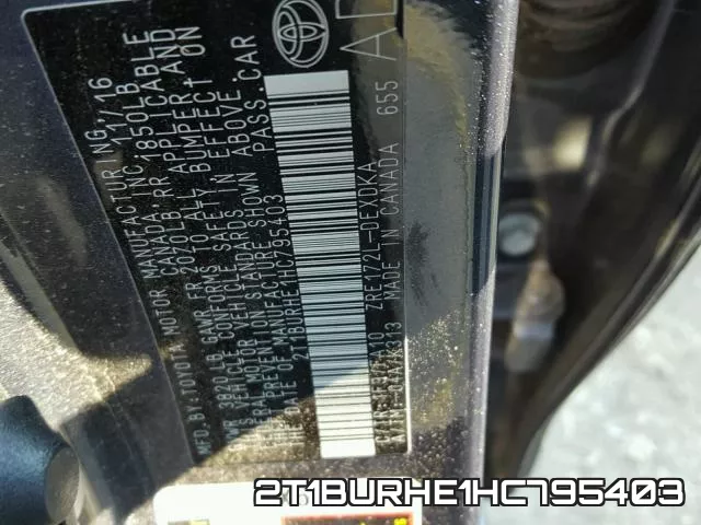2T1BURHE1HC795403 фото 2