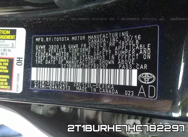 2T1BURHE7HC782297 фото 9
