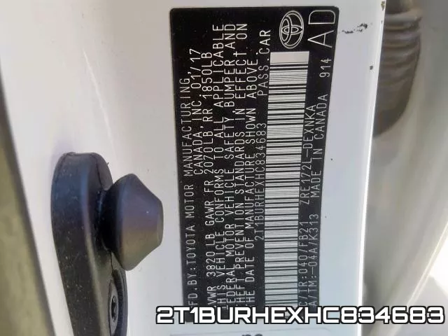 2T1BURHEXHC834683 фото 2