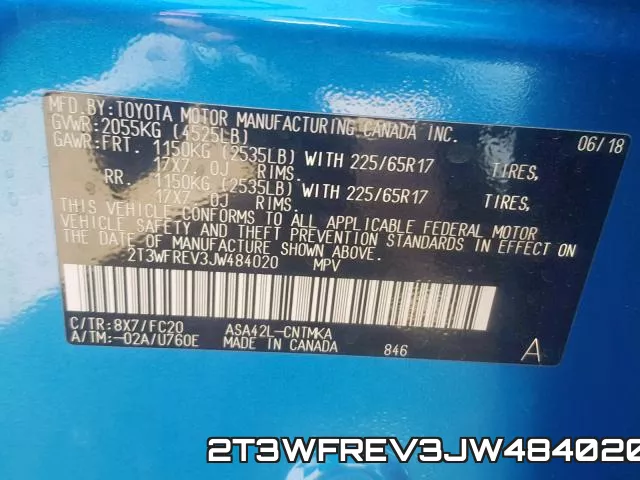 2T3WFREV3JW484020 фото 2