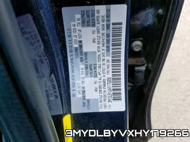 3MYDLBYVXHY179266 фото 2