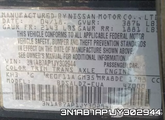 3N1AB7AP1JY302944 фото 10