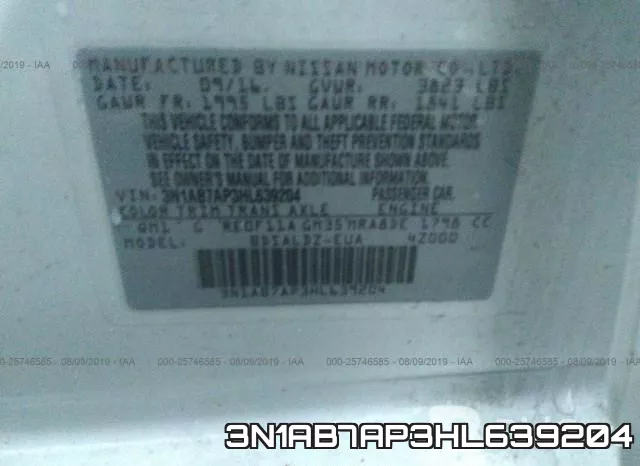 3N1AB7AP3HL639204 фото 10