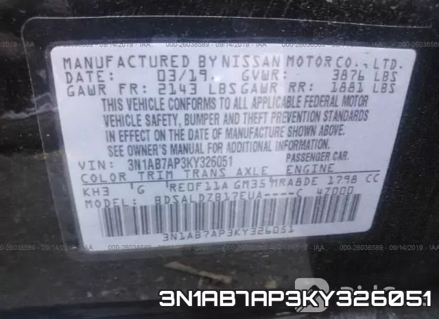 3N1AB7AP3KY326051 фото 10