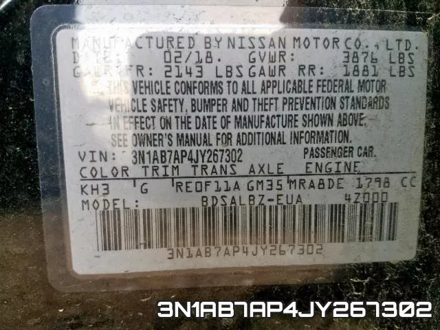 3N1AB7AP4JY267302 фото 2