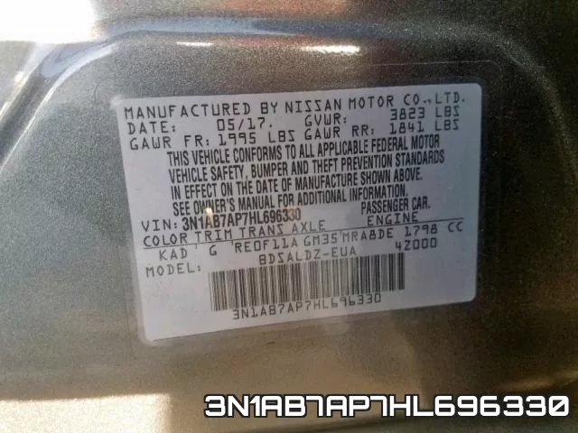 3N1AB7AP7HL696330 фото 2