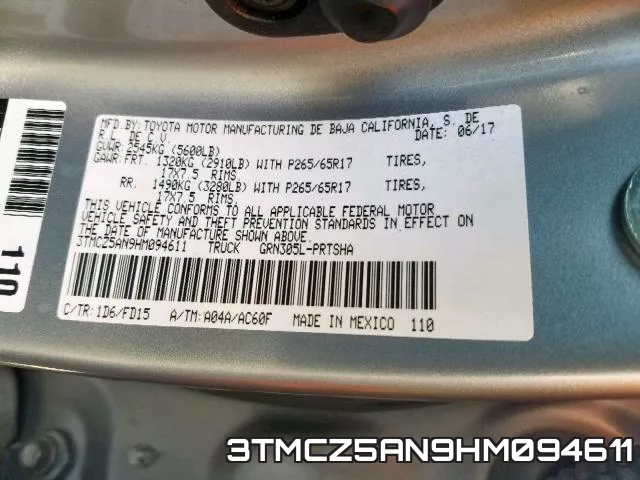 3TMCZ5AN9HM094611 фото 2