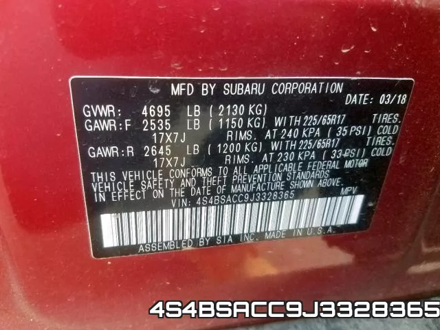 4S4BSACC9J3328365 фото 2