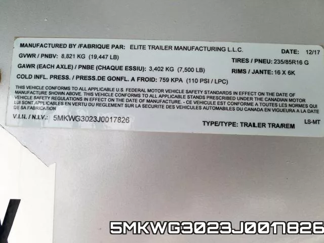 5MKWG3023J0017826 фото 2
