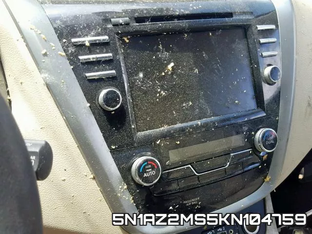 5N1AZ2MS5KN104759 фото 10