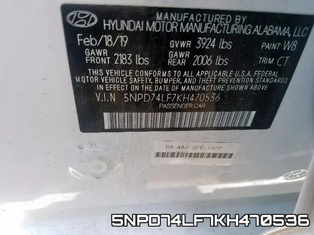 5NPD74LF7KH470536 фото 2