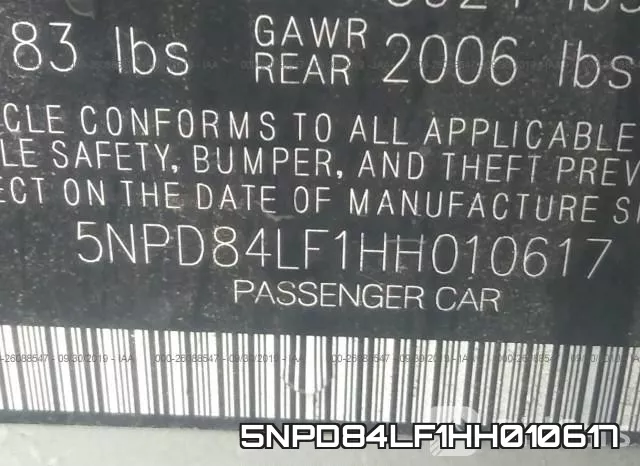 5NPD84LF1HH010617 фото 10