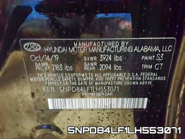 5NPD84LF1LH553071 фото 2