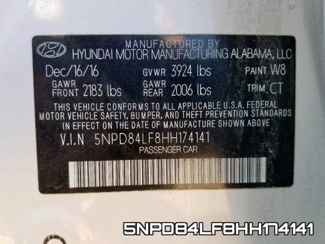 5NPD84LF8HH174141 фото 2
