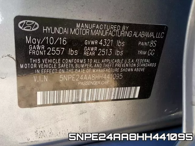 5NPE24AA8HH441095 фото 2