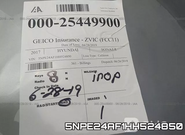 5NPE24AF1HH524850 фото 8