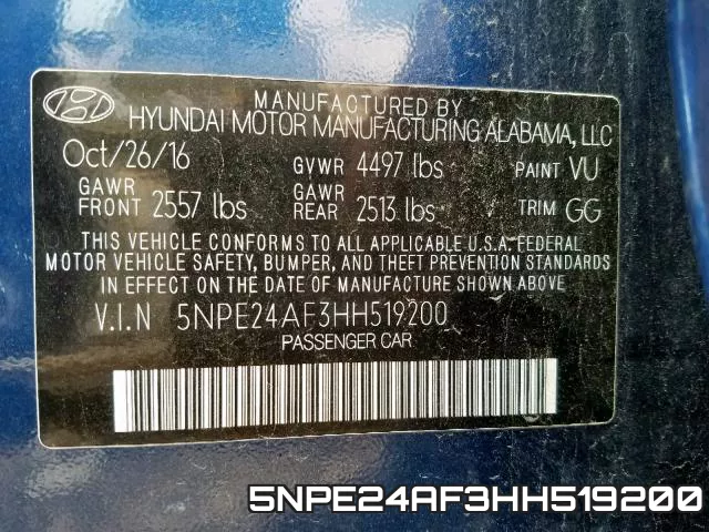 5NPE24AF3HH519200 фото 2