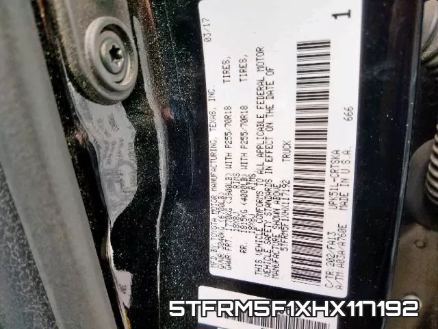 5TFRM5F1XHX117192 фото 2