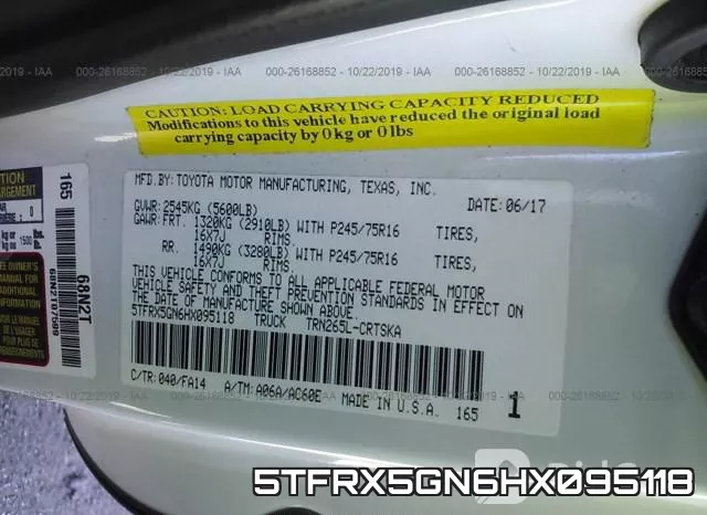 5TFRX5GN6HX095118 фото 10