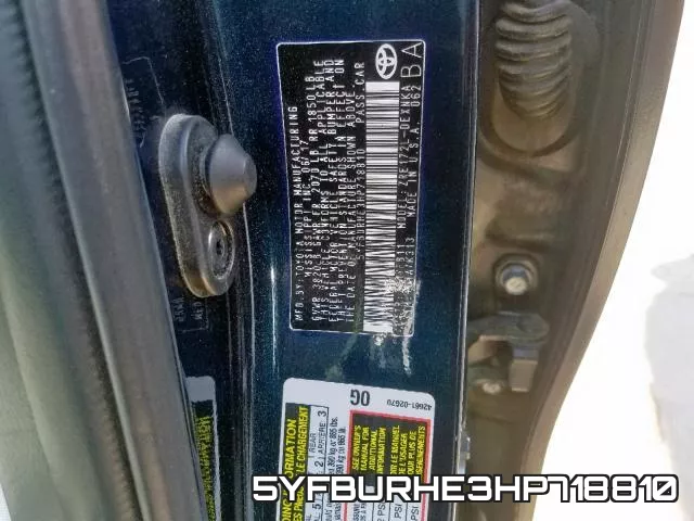 5YFBURHE3HP718810 фото 2