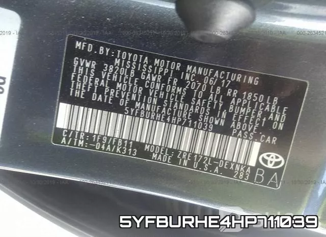 5YFBURHE4HP711039 фото 10