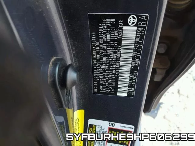 5YFBURHE9HP606299 фото 2