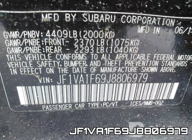 JF1VA1F69J8806979 фото 10