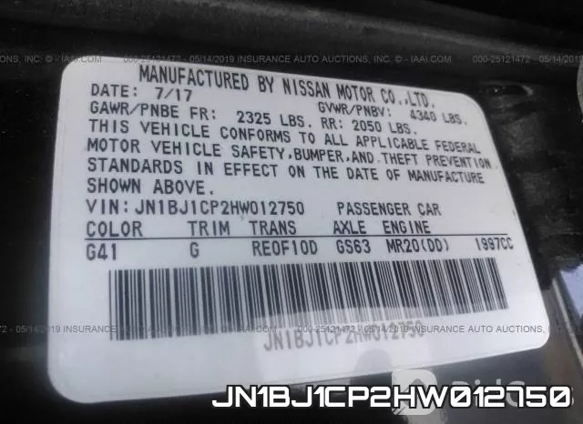 JN1BJ1CP2HW012750 фото 10