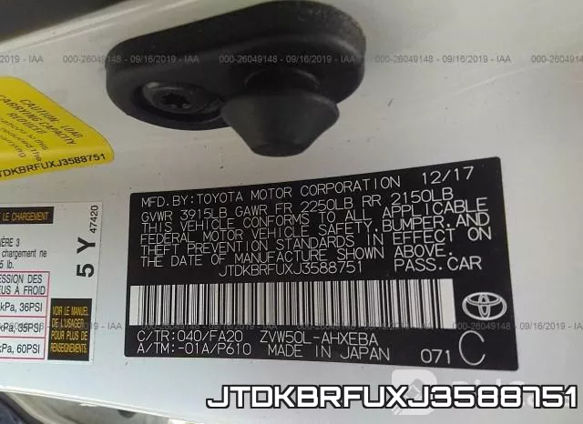 JTDKBRFUXJ3588751 фото 10