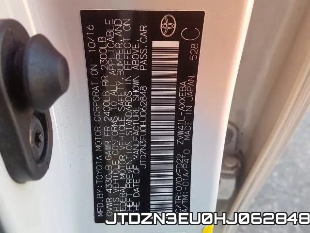 JTDZN3EU0HJ062848 фото 2