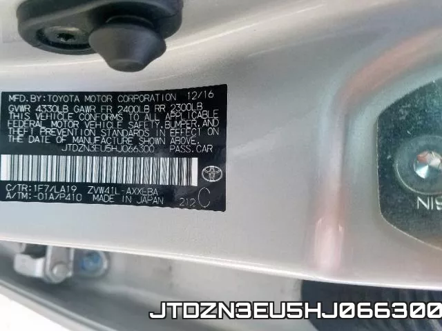 JTDZN3EU5HJ066300 фото 2