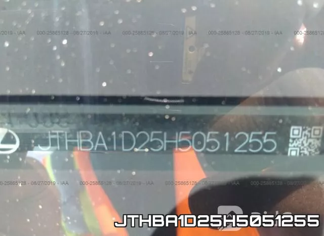JTHBA1D25H5051255 фото 10