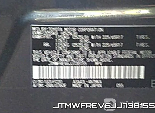 JTMWFREV6JJ738155 фото 9