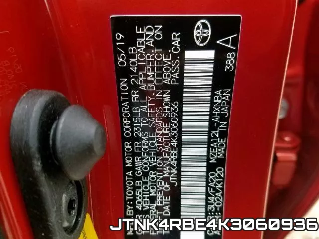 JTNK4RBE4K3060936 фото 2