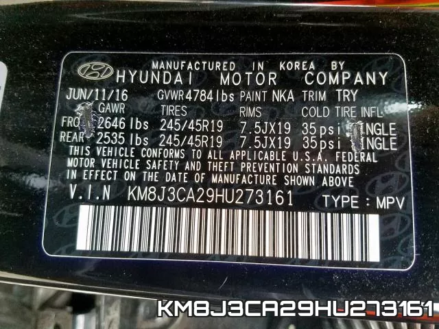 KM8J3CA29HU273161 фото 2