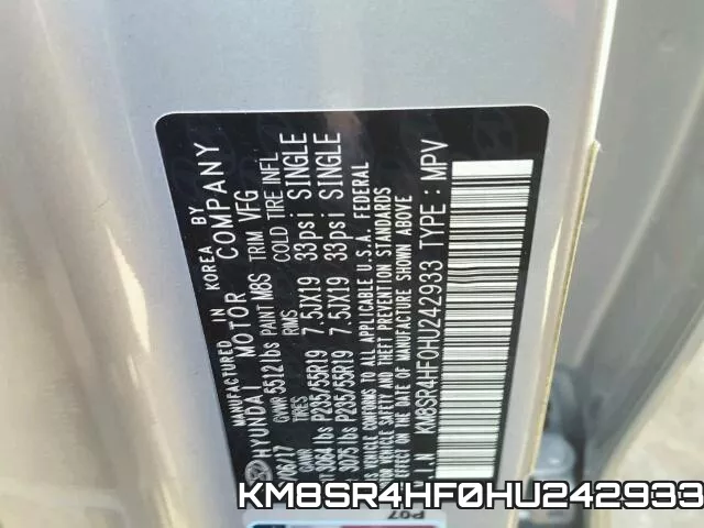 KM8SR4HF0HU242933 фото 2