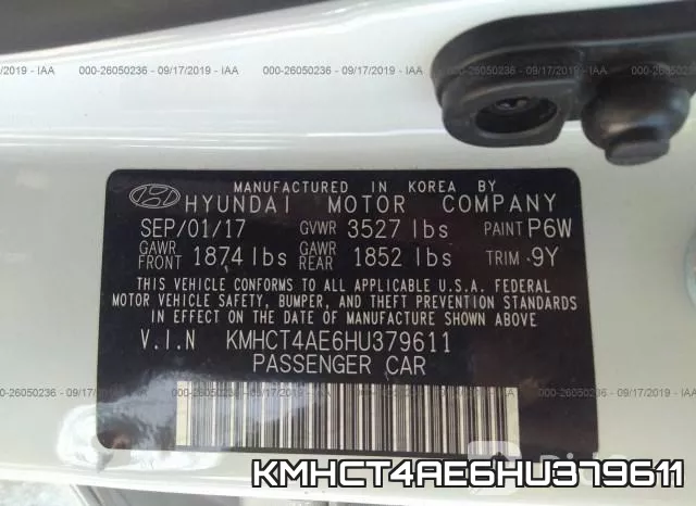 KMHCT4AE6HU379611 фото 10