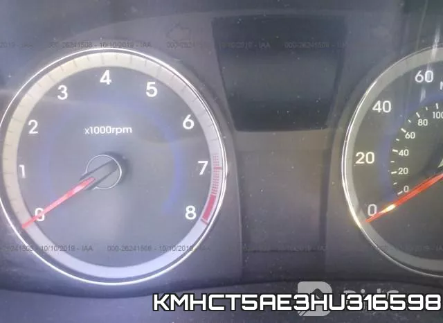 KMHCT5AE3HU316598 фото 8