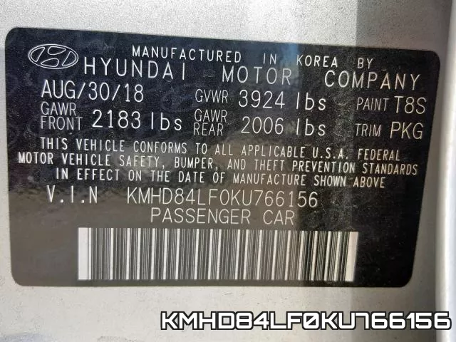 KMHD84LF0KU766156 фото 2