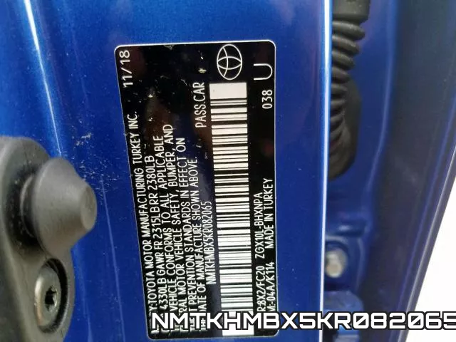 NMTKHMBX5KR082065 фото 2