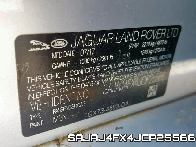 SAJAJ4FX4JCP25566 фото 2
