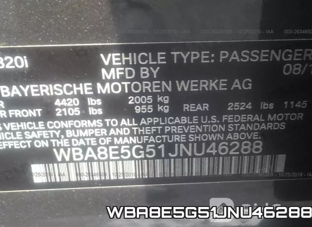 WBA8E5G51JNU46288 фото 10