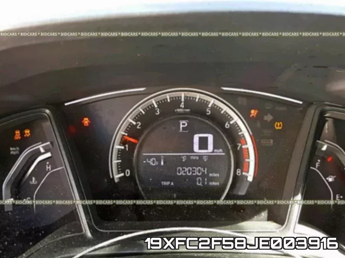 19XFC2F58JE003916 фото 9